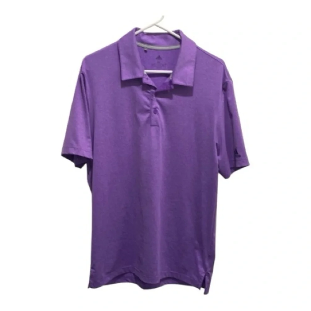 Adidas Men's Purple Golf Polo Shirt Size Medium